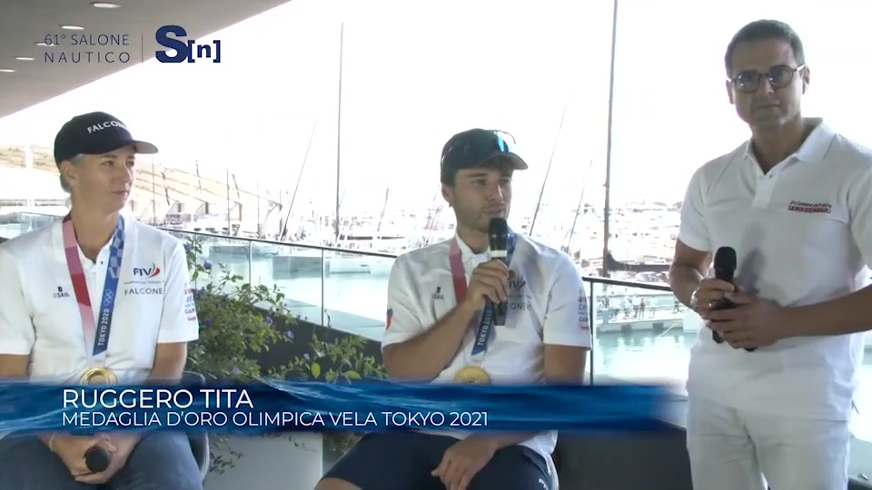 Le medaglie d'oro olimpiche di vela al Salone Nautico di Genova: 