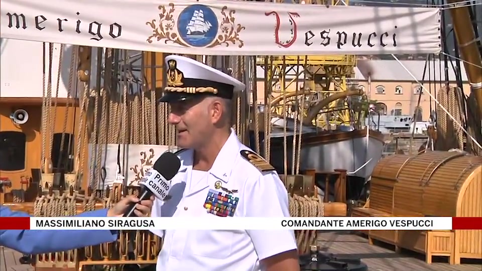 A Seafuture 2021 l'Amerigo Vespucci, il Comandante Siragusa: 