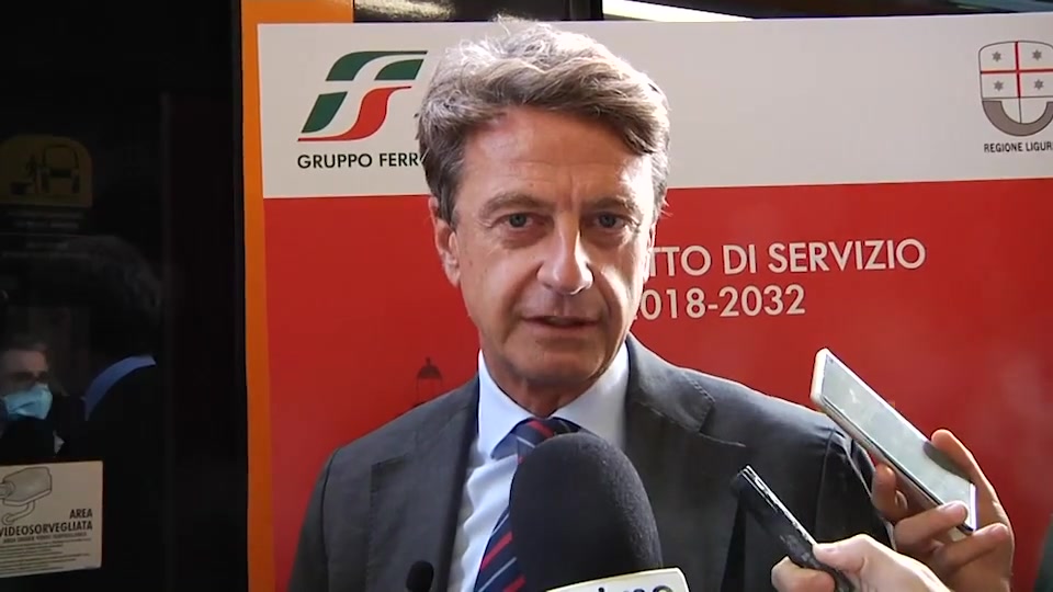 Genova, l'ad di Trenitalia Corradi a Genova per i nuovi treni conferma: 