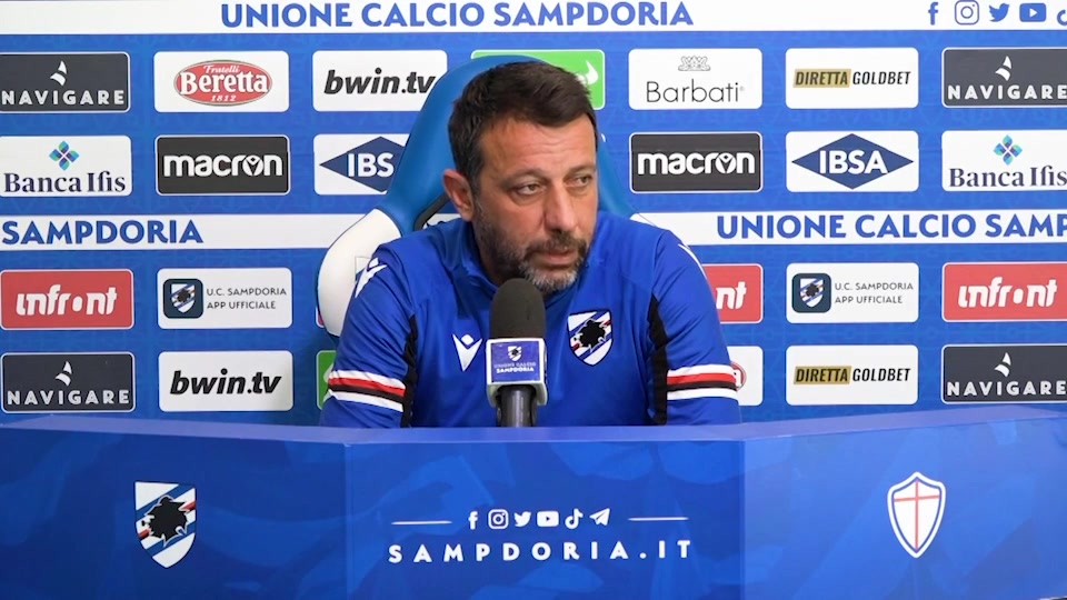 La Sampdoria ospita l'Atalanta, D'Aversa: 