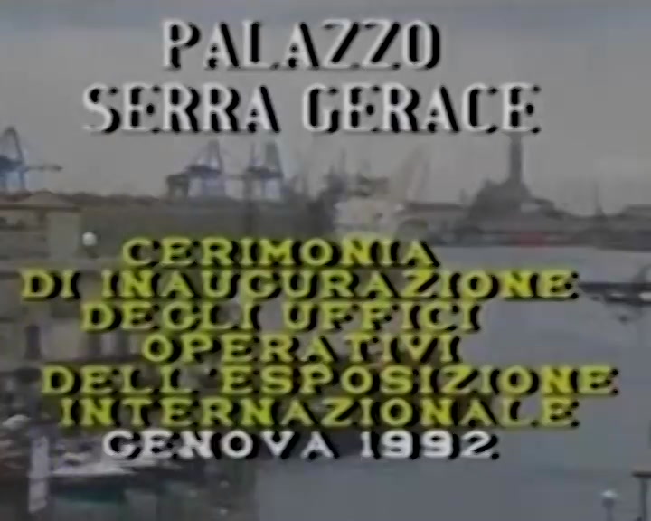 Genova, l'inaugurazione della sede dell'Expo 1992